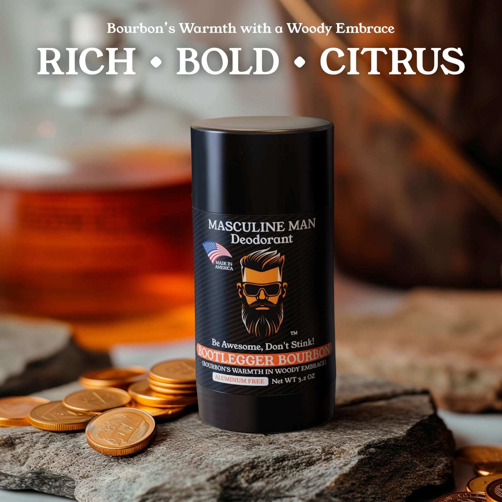 Bootlegger Deodorant Rich Bold Citrus