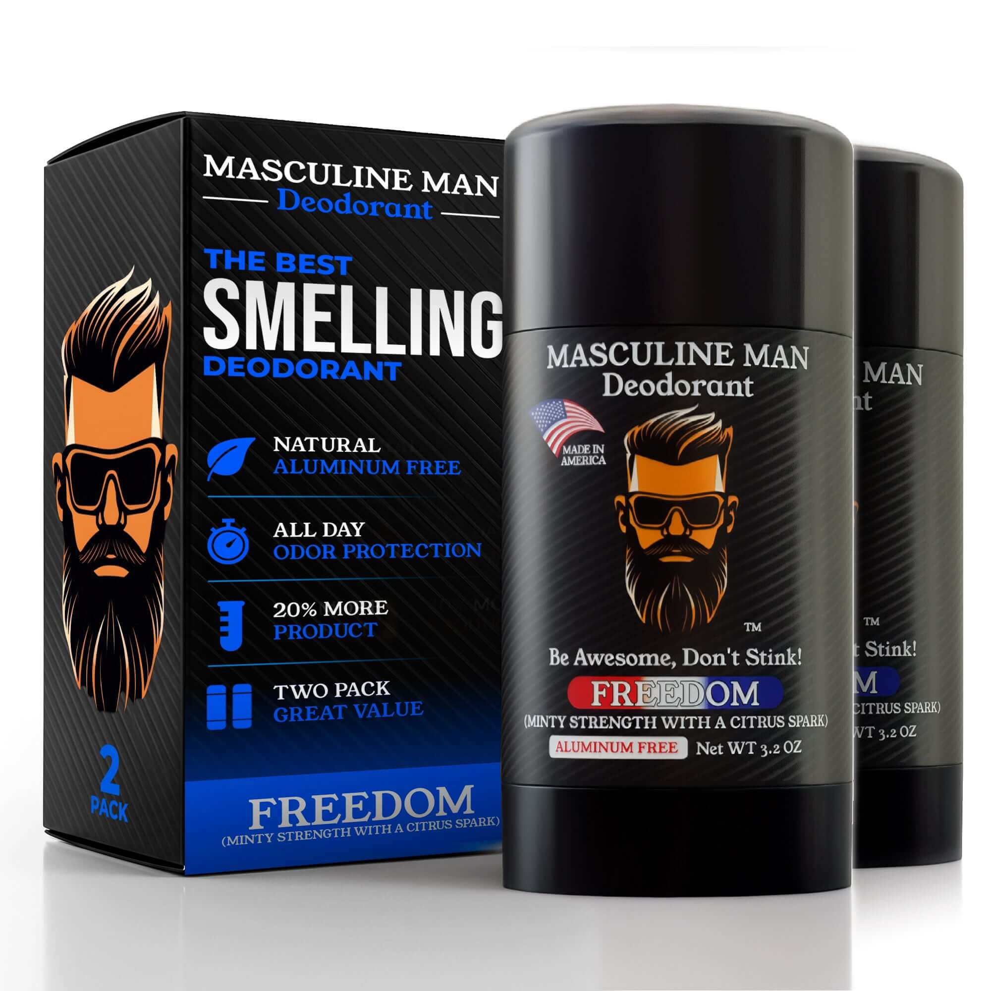 Natural Freedom Deodorant For Man🔵 – Masculine Man