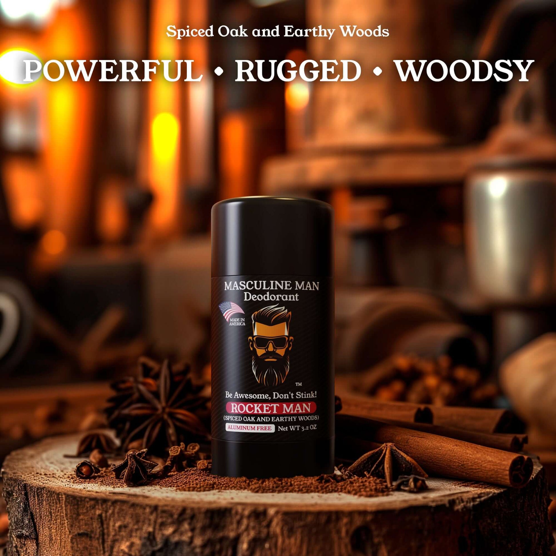 Rocket Man Powerful Rugged Woodsy